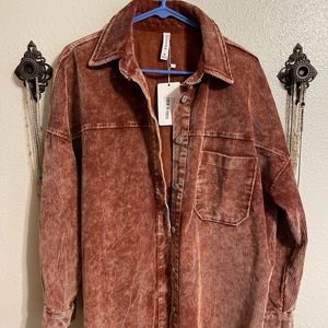 Oversized Rust Shacket